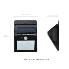 Solar Sensor Waterproof Wall Light